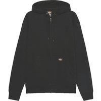 Dickies - Hoodie for Men, Full Zipper Fleece Hooded Sweatshirt, Hidden Cellphone Pocket, Black, XL