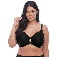 Elomi Women/'s Plus Size Charley T-Shirt Seamless Breathable Spacer Underwire Bra, Black