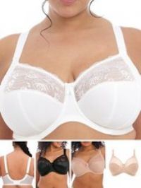 Elomi Morgan Bra Full Cup Three Section Cup Banded Side Support Bras Lingerie
