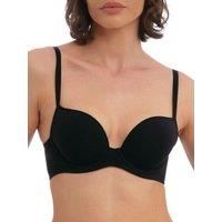 Wacoal Accord Bra Plunge Underwired Bras Black Frappe Contour Cups Lingerie