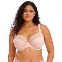 Elomi Women/'s Plus Size Lucie Stretch Lace Underwire Plunge Bra, Pale Blush, 42H US