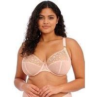 Elomi Namrah Bra Underwired Bandless Plunge Bras Embroidered Mesh Lingerie