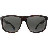 Gucci Sunglasses GG0010S 003 Havana and Grey Grey Polarized