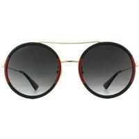 Gucci Sunglasses GG0061S 003 Gold Green and Red Green Gradient
