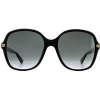 Gucci Grey Gradient Square Ladies Sunglasses GG0092S 001 55 GG0092S 001 55
