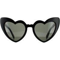 SAINT LAURENT LOULOU 181 YSL SL181 Black Heart Sunglasses Shield Unisex 001 54mm