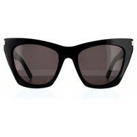 Saint Laurent SL214 001 Black Kate Cats Eyes Sunglasses Lens Category 3 Size 55