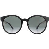 GUCCI GG0416SK 001 Round Oval Black Grey Women's Sunglasses 55 mm