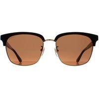 Gucci Man Gg0382s - Frame color: Black, Lens color: Brown, Size 56-18/145