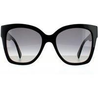 GUCCI GG0459S 001 Rectangular Square Black Black Gold Grey 54 Women's Sunglasses