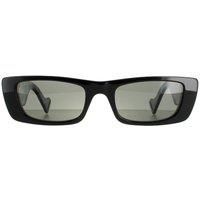 New Gucci Women's Square/Rectangle Sunglasses GG0516S 001 Black/Grey 52 mm