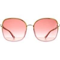 Chloe Sunglasses CH0031S Franky 002 Yellow/Pink Crystal Fade, Gold Pink Gradient