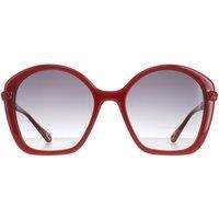 CHLOE CH0003S 003 Rectangular Squared Orange Shiny Grey 55 mm Women's Sunglasses