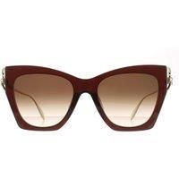 Cat Eye Womens Brown Gold Brown Gradient AM0375S