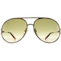 Aviator Gold Havana Green Gradient CH0145S Sunglasses