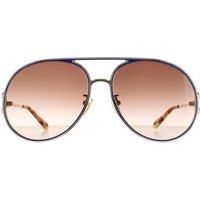 Aviator Gold Blue Brown Gradient CH0145S Sunglasses