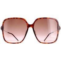 Square Dark Havana Brown Gradient GG1267S