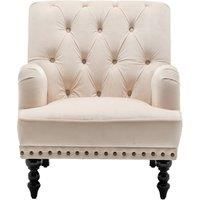 Darwin Tufted Accent Chair - Grey, Cream Or Blue!