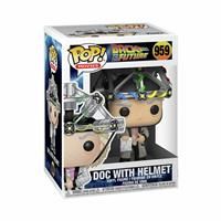Funko 46914 POP Movie: Back to the Future-Doc w/helmet Collectible Toy, Multicolour