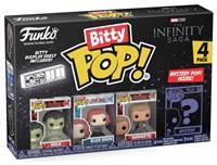 Funko Bitty Pop! Marvel - Hulk 4PK - Hulk, Black Widow, Hawkeye and A Surprise Mystery Mini Figure - 0.9 Inch (2.2 Cm) - Marvel Comics Collectable - Stackable Display Shelf Included - Gift Idea