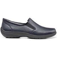 Hotter Glove Ii Wide Fitting Leather Casual Shoes - Navy