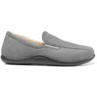 Hotter Men's 'Relax' Slippers in Mid Grey | Size: 7
