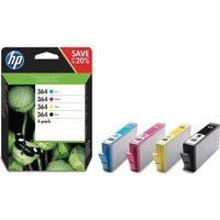 HP Original Ink No364 Colour and Black N9J73AE Pack of 4 for HP PHOTOSMART D5460