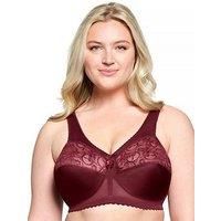 Glamorise MagicLift Original Support Wirefree Bra 1000 (Women/'s & Women/'s Plus) Burgundy