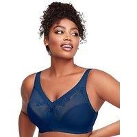 Glamorise MagicLift Minimizer Wirefree Bra 1003 (Women/'s & Women/'s Plus) Blue