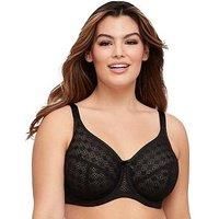 Glamorise Full Figure Plus Size Lace Comfort Wonderwire Bra Underwire #9855 Jade