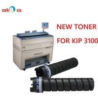 2PCS Compatible Copier Toner For Kip 3100 Black Toner Cartridge KIP3100 Wide Format Printer
