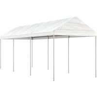Gazebo with Roof White 6.69x2.28x2.69 m Polyethylene