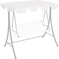 Replacement Canopy for Garden Swing White 188/168x145/110 cm