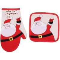 Christmas Oven Glove & Pot Holder Set
