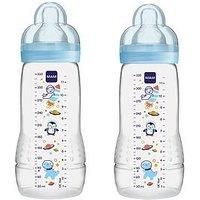 Mam Mam Ea 330Ml 2 Pack Baby Bottle Set- Blue