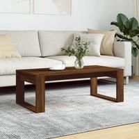Coffee Table Brown Oak 102x50x35 cm Engineered Wood