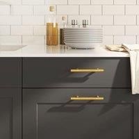 Cabinet Handles 10 pcs Gold 96 mm Stainless Steel
