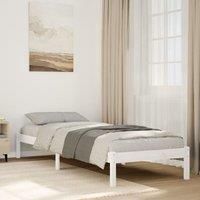 Extra Long Bed Frame without Mattress White 80x220 cm Solid Wood Pine