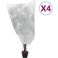 Plant Fleece Covers with Drawstring 4 pcs 70 g/m£ 0.8x1.2 m