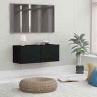 TV Cabinet Black 80x30x30 cm Engineered Wood