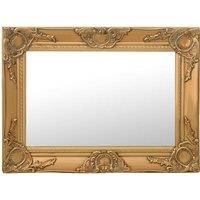 Wall Mirror Baroque Style 60x40 cm Gold