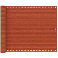 Balcony Screen Orange 75x500 cm HDPE