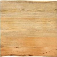 Table Top 40x40x2.5 cm Live Edge Solid Wood Mango
