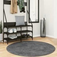 Rug OVIEDO Short Pile Anthracite £ 120 cm