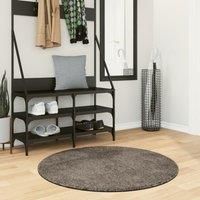 Rug ISTAN High Pile Shiny Look Grey £ 100 cm