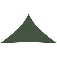 Sunshade Sail 160 g/m Dark Green 4x4x5.8 m HDPE