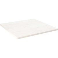Table Top White 90x90x2.5 cm Solid Wood Pine Square