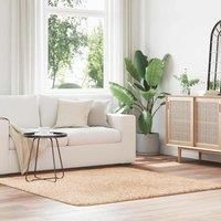 Shaggy Rug High Pile NAVARRA Beige 160x160 cm Polyester