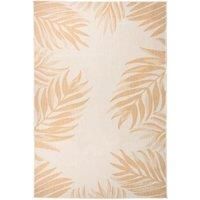 Outdoor Flatweave Rug 160x230 cm Leaf Pattern