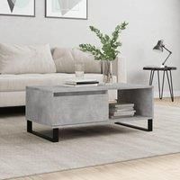 Coffee Table Concrete Grey 90x50x36.5 cm Engineered Wood